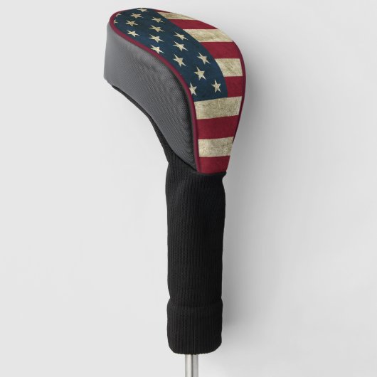 Amerikanische Flagge Golf Headcover (angewinkelt)