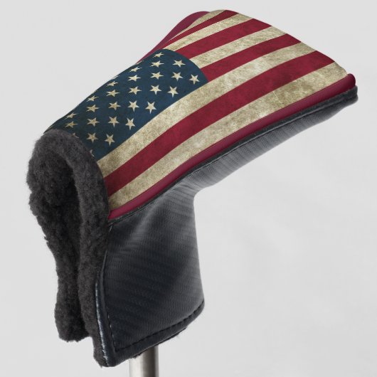 Amerikanische Flagge Golf Headcover (3/4 Vorderseite)
