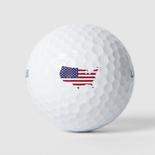 amerikanische Flagge Golfball (Vorderseite)