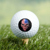 Amerikanische Flagge Golfball (Insitu T-Shirt)
