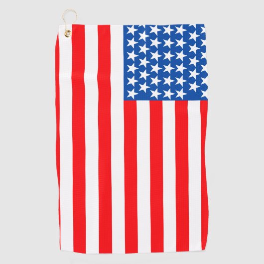 Amerikanische Flagge Golfhandtuch (Vorderseite)