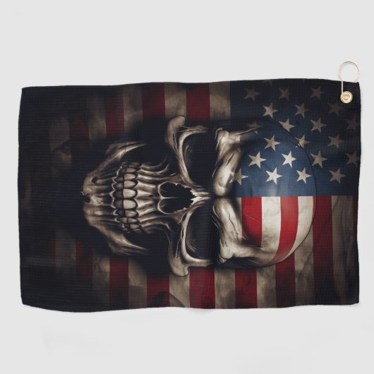 Amerikanische Flagge Golfhandtuch (Horizontal)