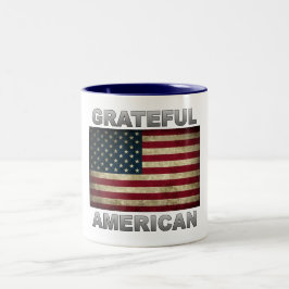 Amerikanische Flagge - Grateful American Flag Zweifarbige Tasse