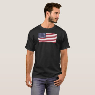 Amerikanische Flagge Großformat USA T-Shirt
