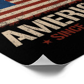 Amerikanische Flagge Gu Poster (Ecke)