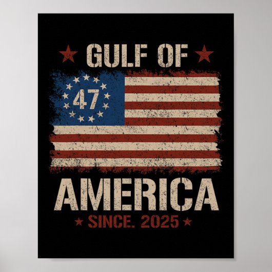 Amerikanische Flagge Gu Poster (Vorne)