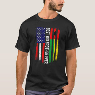 Amerikanische Flagge & Guinea Bissau Flag Bestes B T-Shirt