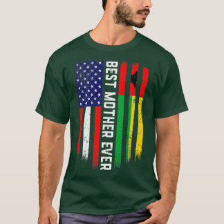 Amerikanische Flagge & Guinea-Bissau Flagge Beste  T-Shirt