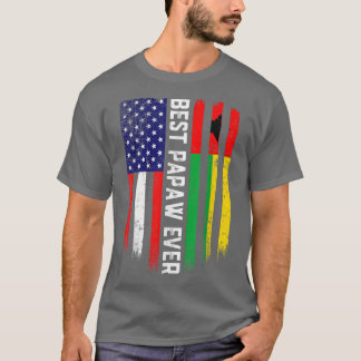 Amerikanische Flagge & Guinea-Bissau Flagge Bestes T-Shirt