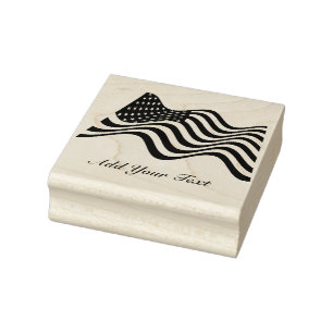 Amerikanische Flagge Gummistempel