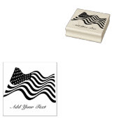 Amerikanische Flagge Gummistempel (Stempel)