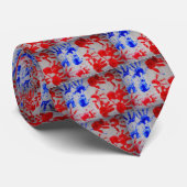 amerikanische Flagge handprints 3 Krawatte (Gerollt)