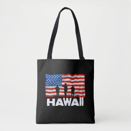 Amerikanische Flagge Hawaii Tasche (Vorderseite)