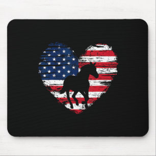Amerikanische Flagge Herbst 4. Juli Usa Patrioti Mousepad