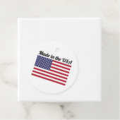 Amerikanische Flagge hergestellt in den USA Geschenkanhänger (Beispiel)