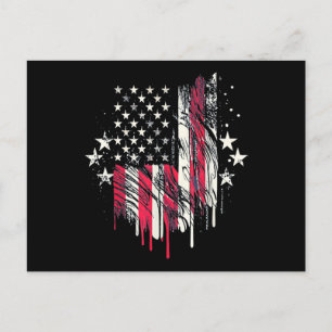 Amerikanische Flagge Herren USA Kleinkind Amerikan Postkarte