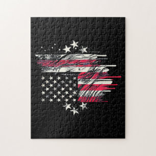 Amerikanische Flagge Herren USA Kleinkind Amerikan Puzzle