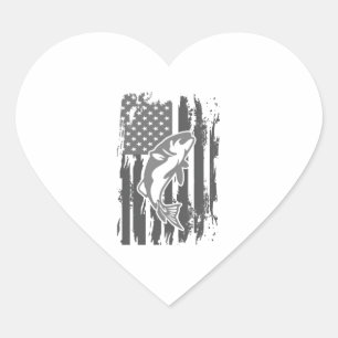 Amerikanische Flagge Herz-Aufkleber