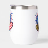 Amerikanische Flagge Herz Leopard Sublimation-6421 (Rechts)