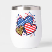 Amerikanische Flagge Herz Leopard Sublimation-6421 (Rückseite)
