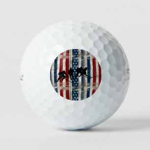 Amerikanische Flagge Hockey Heritage Golfbälle