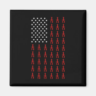 Amerikanische Flagge Hummer Essen USA Patriotismus Magnet