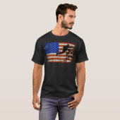Amerikanische Flagge Hurdles Hurdling Hurdler Runn T-Shirt (Vorne ganz)