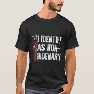 Amerikanische Flagge I als nicht bidenarisch (auf  T-Shirt