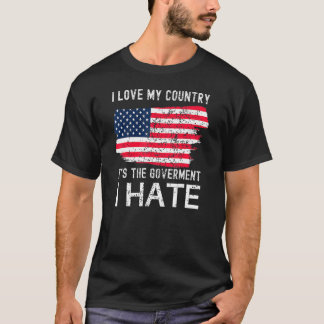 Amerikanische Flagge I Liebe mein Land Es ist die T-Shirt