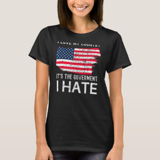 Amerikanische Flagge I Liebe mein Land Es ist die T-Shirt