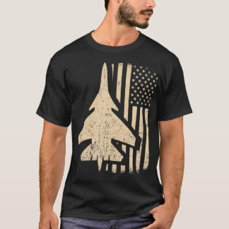 Amerikanische Flagge I USA Flugzeug I Patriotic Fi T-Shirt