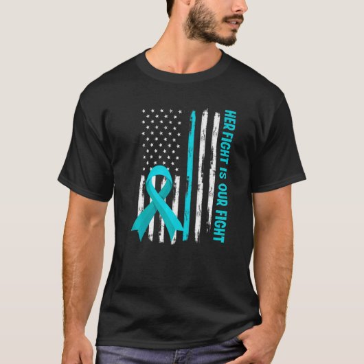 Amerikanische Flagge Ihr Kampf ist mein Kampf Pots T-Shirt (Vorderseite)