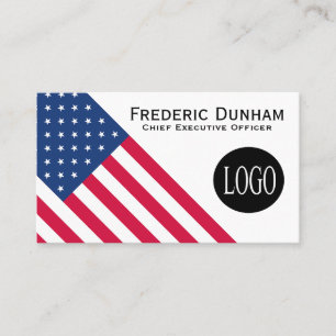 Amerikanische Flagge Ihr Logo Visitenkarten Visitenkarte