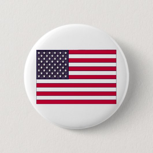 Amerikanische Flagge (Ihr Text) Button (Vorderseite)