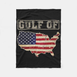 Amerikanische Flagge im Golf von Amerika 12 Fleecedecke