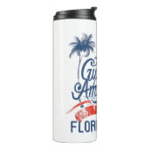 Amerikanische Flagge im Golf von Amerika 2025 Flor Thermosbecher (Nach links gedreht)