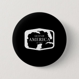 Amerikanische Flagge im Golf von Amerika Funny Uni Button