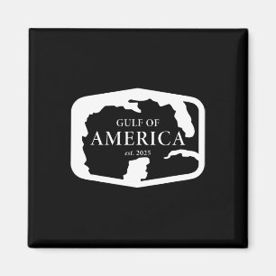 Amerikanische Flagge im Golf von Amerika Funny Uni Magnet