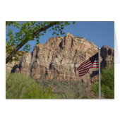 Amerikanische Flagge im Zion-Nationalpark I (Vorderseite (Horizontal))