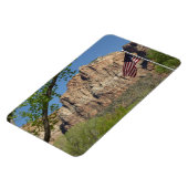 Amerikanische Flagge im Zion-Nationalpark I Magnet (Linke Seite)