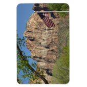 Amerikanische Flagge im Zion-Nationalpark I Magnet (Vertikal)