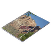 Amerikanische Flagge im Zion-Nationalpark I Notizblock (Linke Seite)