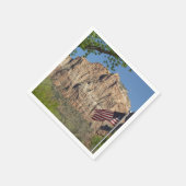 Amerikanische Flagge im Zion-Nationalpark I Serviette (Ecke)