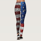 Amerikanische Flagge in den Leggings (Rückseite)