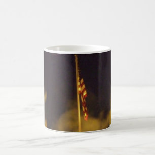 Amerikanische Flagge in der Nacht Tasse