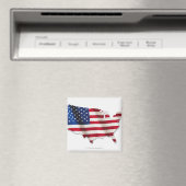 Amerikanische Flagge in Form der Vereinigten Staat Magnet (In Situ (Geschirrspüler))