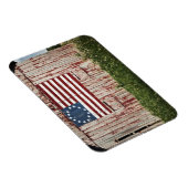 Amerikanische Flagge in Scheune gemalt Magnet (Rechte Seite)