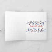 Amerikanische Flagge in Tasche Karte (Innenseite)