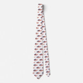 Amerikanische Flagge in Weiß Krawatte (Vorderseite)