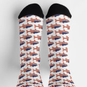 Amerikanische Flagge in Weiß Socken (Oben)